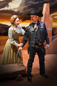 Karin Wolverton and Morgan Smith in Craig Bohmler's Riders of the Purple Sage
